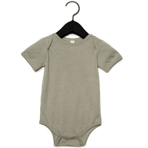 Bella Canvas Baby Jersey Short Sleeve One Piece Heather Stone